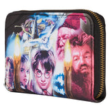 Loungefly Harry Potter Trilogy Triple Pocket Faux Leather Backpack Wallet Set