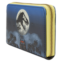 Loungefly Jurassic Park 30th Anniversary Dino Moon Glow Zip Around Wallet