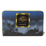 Loungefly Jurassic Park 30th Anniversary Dino Moon Glow Zip Around Wallet