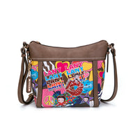 Betty Boop Pop Star Lip Faux Leather Crossbody Bag (Natural)