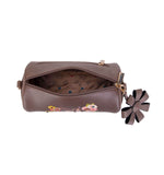 Betty Boop Friends/Flower Barrel Style Cute Crossbody Bag (Natural)