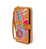 Betty Boop Pop Star Lip Faux Leather Wallet (Mustard)