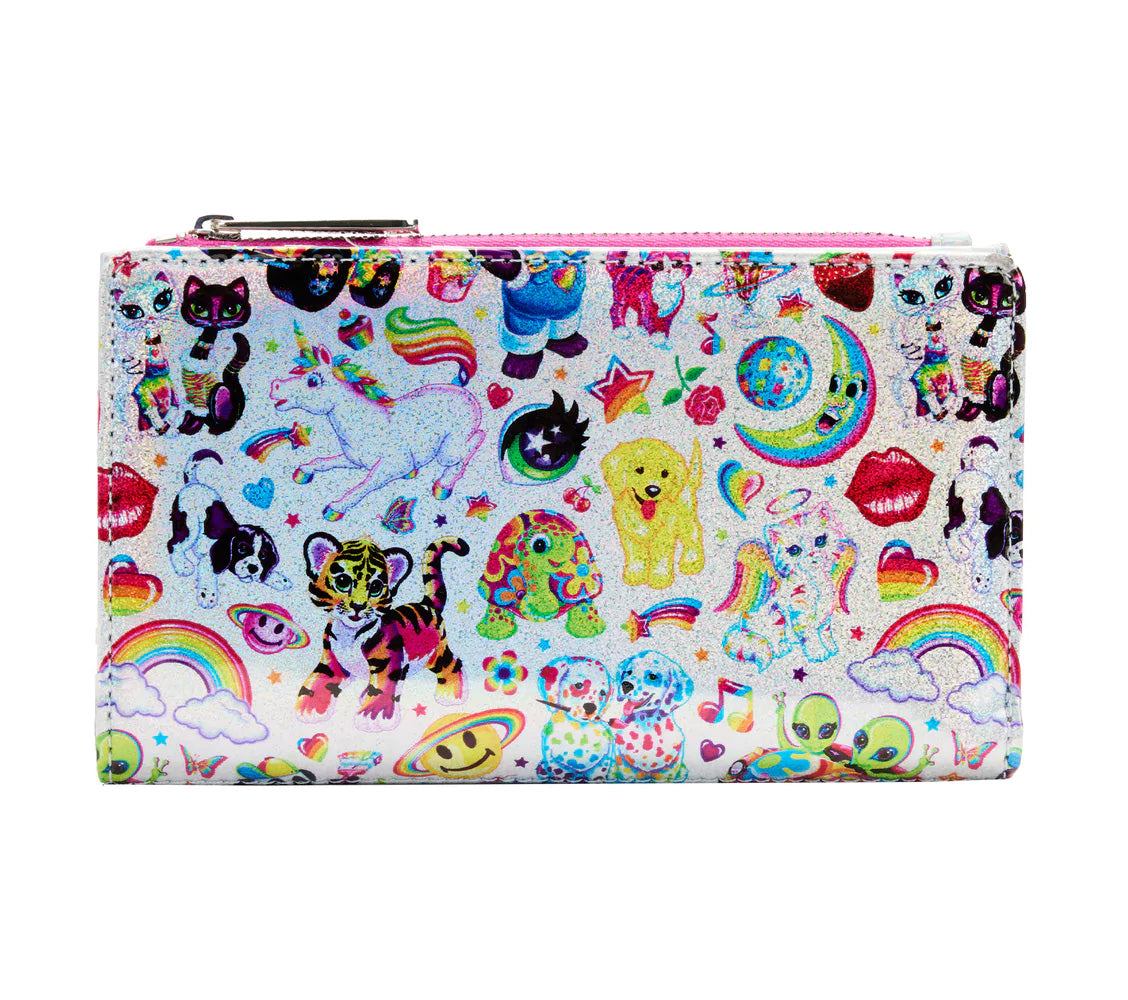 Loungefly Lisa outlet Frank Iridescent Prism Holographic Flap Wallet