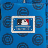 Loungefly Sports MLB Chicago Cubs Logo Faux Leather Mini Backpack