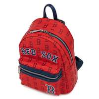 Loungefly MLB Boston Red Sox Logo Faux Leather Mini Backpack