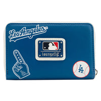 Loungefly Sports MLB LA Dodgers Patches Zip Around Wallet
