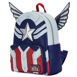 Loungefly Marvel Falcon Captain America Mini Backpack and Wallet Set
