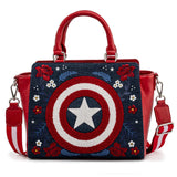 Loungefly Marvel Captain America Denim Cross Body Bag