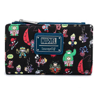 Loungefly Marvel SY Chibi Group Backpack and Wallet Set