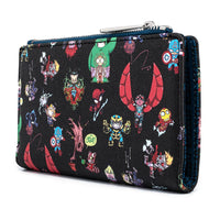 Loungefly Marvel SY Chibi Group Cross Body Bag and Wallet Set