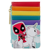 Pop by Loungefly Marvel Deadpool Unicorn Mini Backpack and Cardholder Set