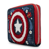Loungefly Marvel Captain America 80th Anniversary Fabric Wallet