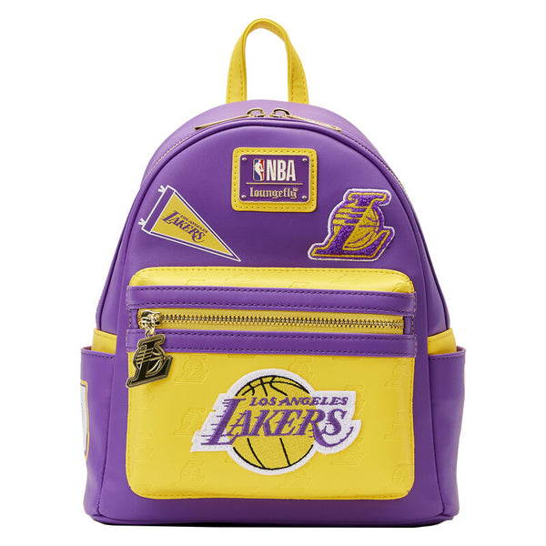 Loungefly Sports NBA Los Angeles Lakers Patch Icons Mini Backpack