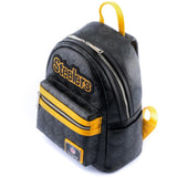 Loungefly Sports NFL Pittsburg Steelers Logo Mini Backpack Wallet Set