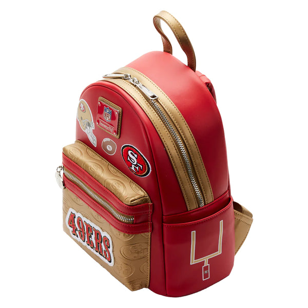 Loungefly Sports NFL San Francisco 49ers Patches Mini Backpack LuxeBag Loungefly Sports NFL San Francisco 49ers Patches Mini Backpack LuxeBag