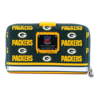 Loungefly Sports NFL Greenbay Packers Logo Mini Backpack Wallet Set