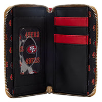 Loungefly Sports NFL San Francisco 49ers Patches Zip Around Wallet