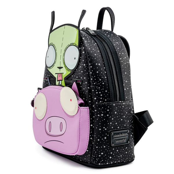 invader zim mini backpack Loungefly Nickelodeon Invader Zim Gir Pig Doom Mini Backpack Wallet Se – LuxeBag