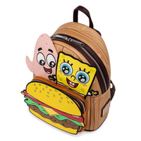 Loungefly Nickelodeon SpongeBob Krabby Patty Group Mini Backpack