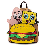 Loungefly Nickelodeon SpongeBob Krabby Patty Group Mini Backpack