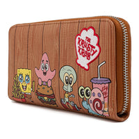 Loungefly Nickelodeon SpongeBob Krabby Patty Group Mini Backpack Wallet Set