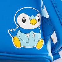 Loungefly Pokemon Piplup Faux Leather Mini Backpack Wallet Set
