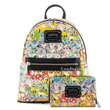 Loungefly Pokemon Ombre Mini Backpack Wallet Set