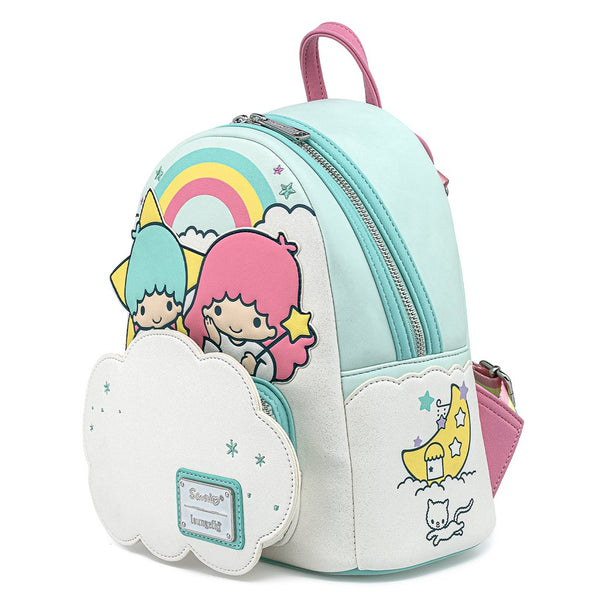 Loungefly Sanrio Little Twin Stars Rainbow Mini Backpack and