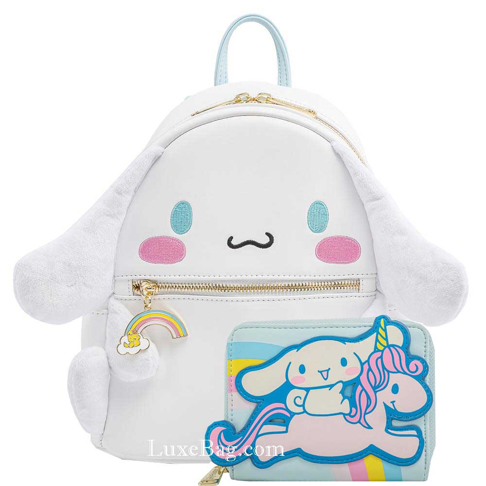 Loungefly Sanrio Cinnamaroll Plush Mini Backpack and Wallet Set – LuxeBag