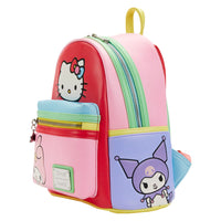 Loungefly Sanrio Hello Kitty Friends Color Block Mini Backpack Wallet Set
