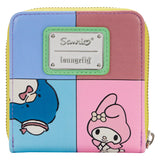 Loungefly Sanrio Hello Kitty and Friends Color Block Zip Around Wallet