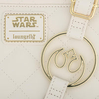 Loungefly Star Wars White Gold Rebel Hardware Crossbody Bag