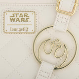 Loungefly Star Wars White Gold Rebel Hardware Crossbody Bag