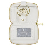 Loungefly Star Wars White Gold Rebel Hardware Mini Backpack Wallet Set