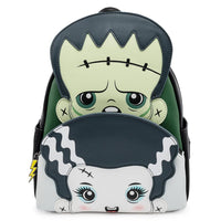 Loungefly Universal Monsters Frankie and Bride Mini Backpack Wallet Set