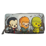 Loungefly Universal Monsters Frankie and Bride Mini Backpack Wallet Set