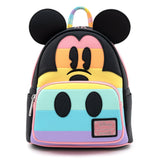 Loungefly Disney Mickey Mouse Rainbow Backpack and Wallet Set