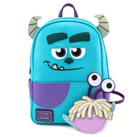 Loungefly Disney Monsters Sully Mini Backpack with Boo Coin Pouch and Cardholder Set