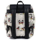 Loungefly Disney Mickey Bow Hardware Faux Leather Mini Backpack