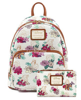 Loungefly Disney Princess Floral Mini Backpack and Wallet Set