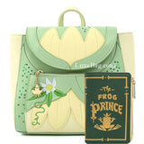 Loungefly Disney Tiana Mini Backpack and The Frog Prince Wallet Set