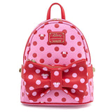 Loungefly Disney Minnie Mouse Pink Bow 2 in a Fanny/Mini Backpack