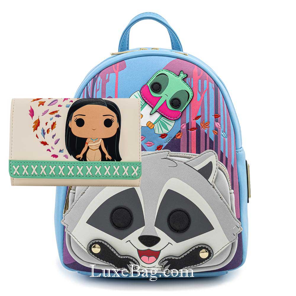 2024 Loungefly Disney Pocahontas Meeko & Flit Mini Backpack