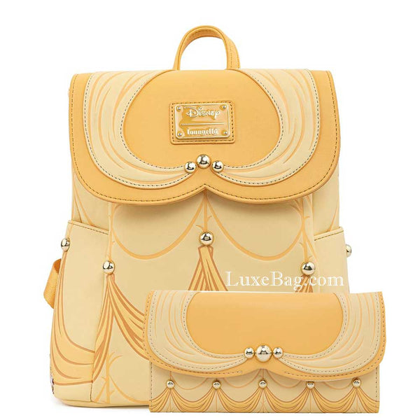 Loungefly Disney Beauty and The Beast Belle Mini Backpack Wallet