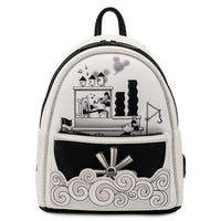 Loungefly Disney Steamboat Willie Music Cruise Mini Backpack Wallet Set