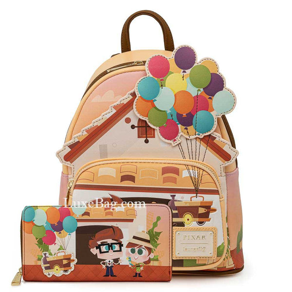 Loungefly Disney Pixar Up Working Buddies Mini Backpack Wallet Set
