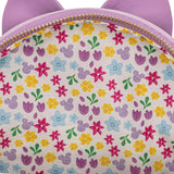 Loungefly Disney Minnie Holding Flowers Mini Backpack Headband Set