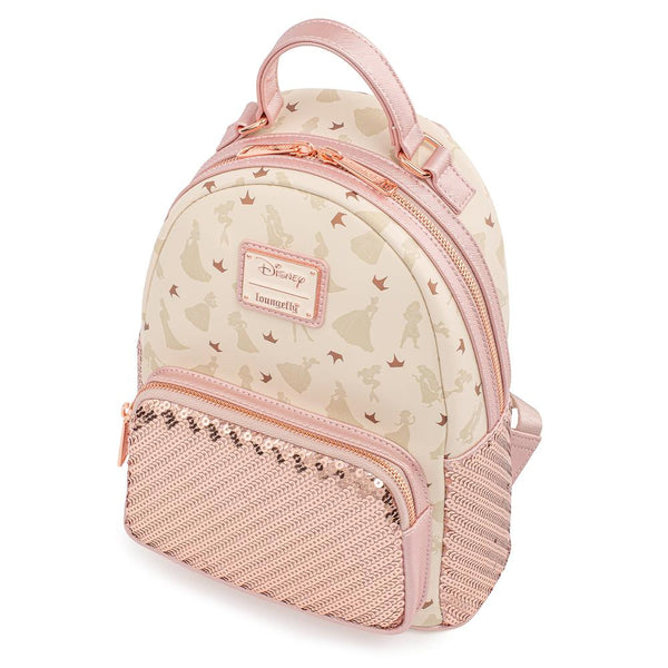 Loungefly Disney Ultimate Princess Sequin Mini Backpack  display picture 1