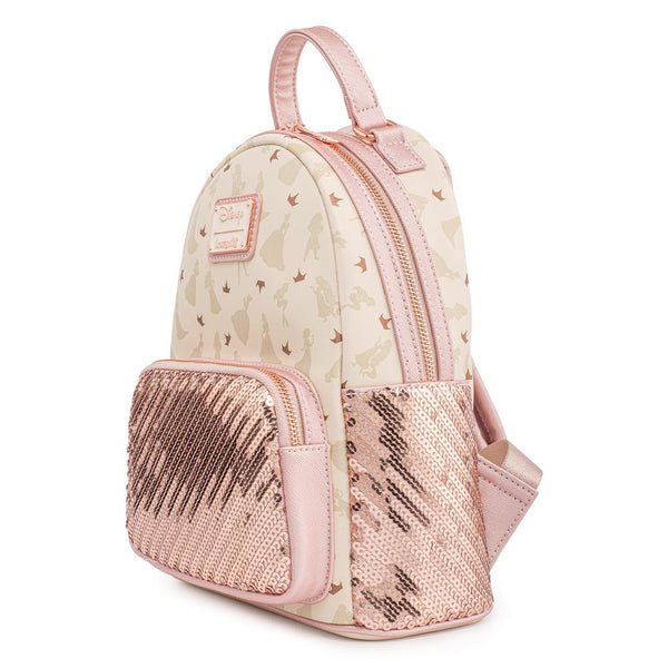 Disney Mini Backpack Sleeping Beauty Aurora Sequins Loungefly