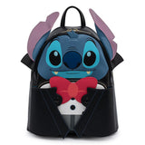 Loungefly Disney Vampire Stitch Bowtie Mini Backpack Wallet Set